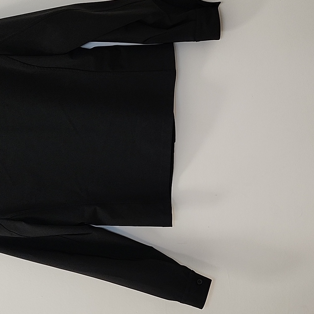 Prada Classic Black Women's Button-Up Shirt Sz 40/ Large - Picture 13 of 16